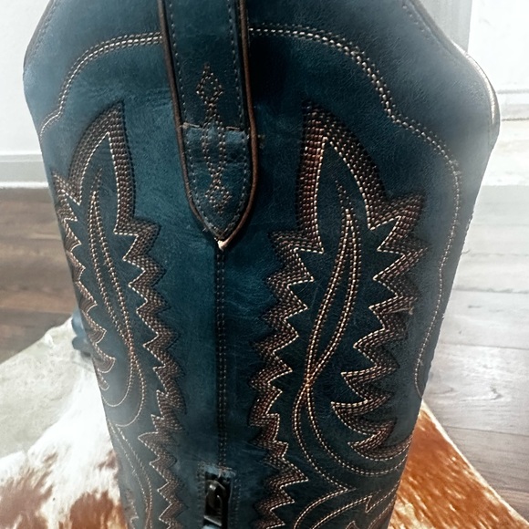 Ariat Blue and Brown Women's Western Boots - Picture 3 of 5